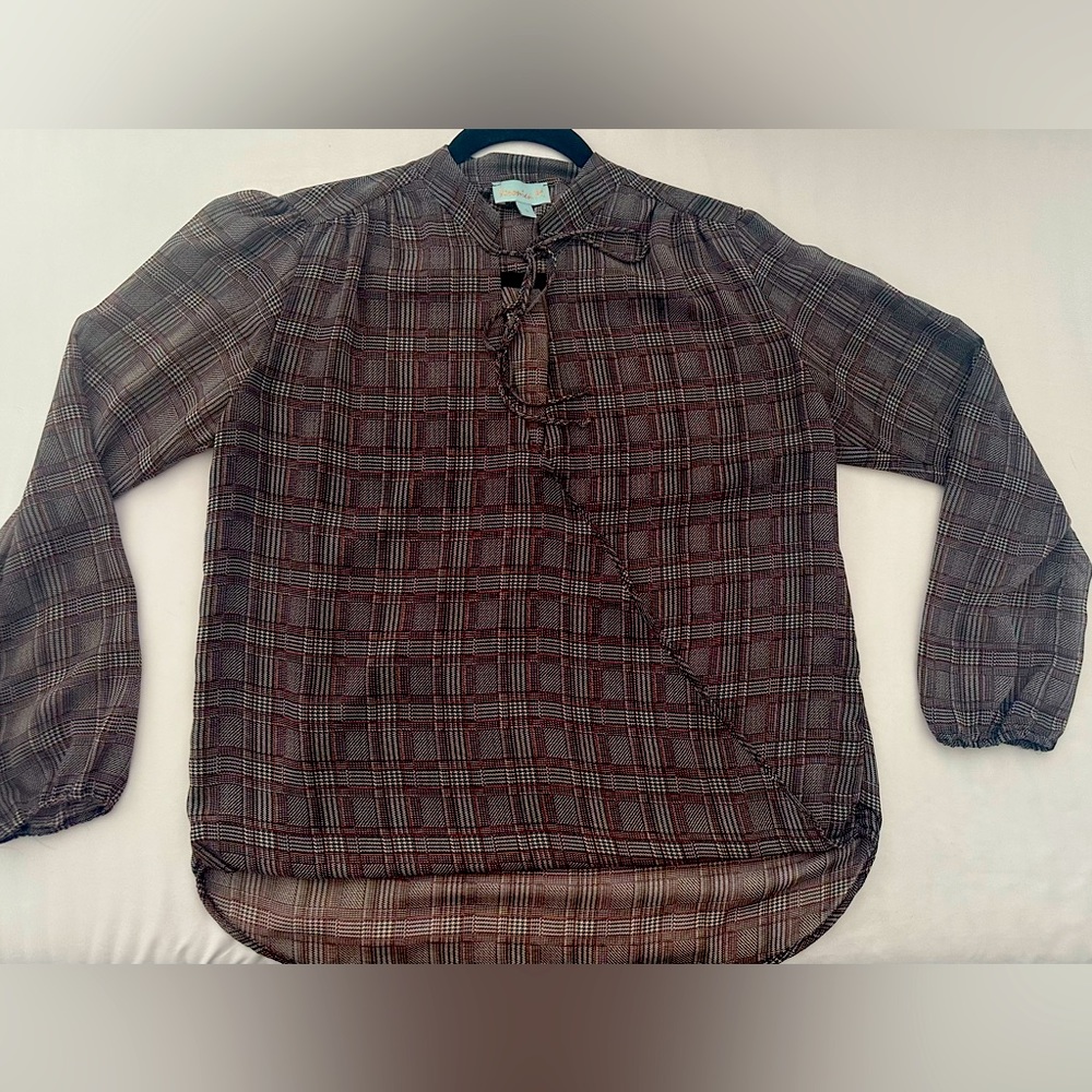Veronica M Plaid Blouse